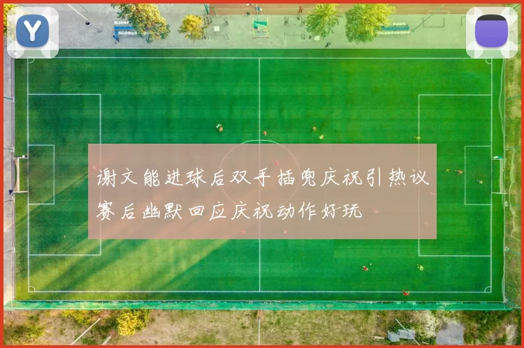 谢文能进球后双手插兜庆祝引热议赛后幽默回应庆祝动作好玩